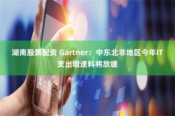 湖南股票配资 Gartner：中东北非地区今年IT支出增速料将放缓